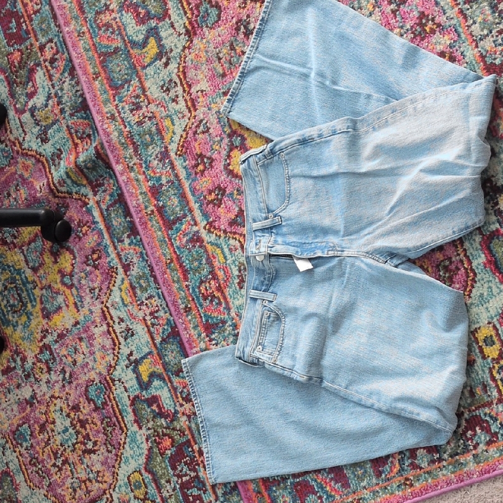 J. Crew Light Blue High-Rise Straight Jeans